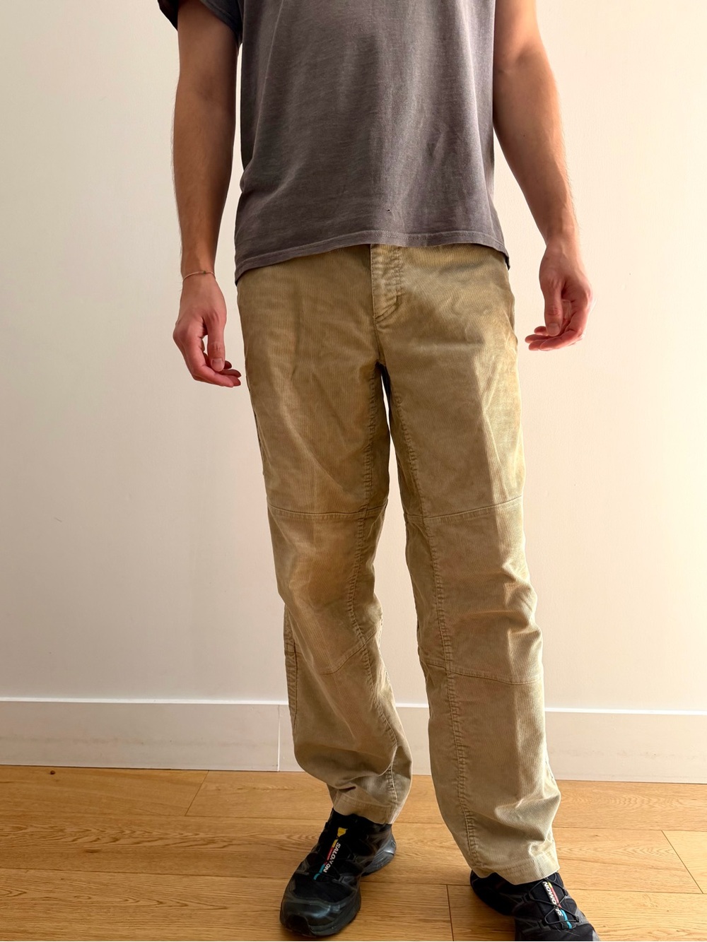 Columbia Titanium Y2K Corduroy Carpenter Pants Men’s 34 Tan Utility Cargo